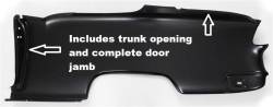 GM - 1955 Chevy Right Full Convertible Quarter Panel With Door Jamb And Trunk Gutter - Image 2