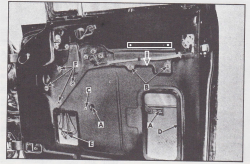 1955-57 Chevy Used Door Window Regulator Idler Track - Image 2