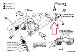 1957 Chevy Steering Column To Dash Bracket - Image 2