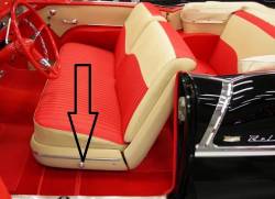 1955-57 Chevy Chrome Seat Adjustment Knob - Image 2