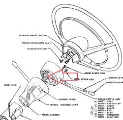 1955-57 Chevy Turn Signal Switch With Wiring - Image 2