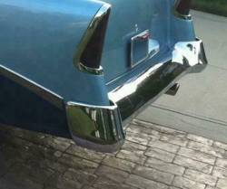 1956 Chevy California "Smoothie" Style Chrome Rear Bumper - Image 2