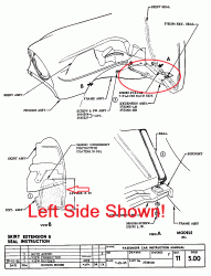 1956 Chevy Right Front Inner Fender Lower Extension - Image 2