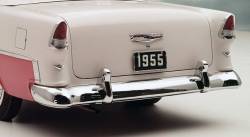 1955 Chevy Chrome 5-Piece Non-Wagon Rear Bumper Set With Guards - Image 2