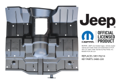 1987-1995 Jeep YJ WRANGLER FULL CAB FLOOR ASSEMBLY WITH ALL SUPPORTS - Image 2