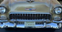 General Motors 50,000,000th Golden 1955 Chevy Motorama Collectible Metal License Plate - Image 4