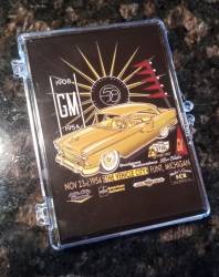 Collectible 15-Card Set With Box General Motors 50,000,000th Golden 1955 Chevy - Image 1