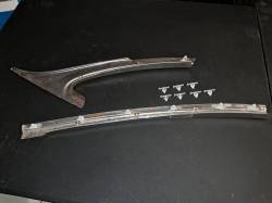 1955-57 Chevy Bel Air 2-Door Sedan Upper Quarter Molding Beltline Push-In Clips Set Of 14 - Image 3