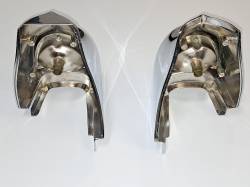 1957 Chevy Chrome Taillight Housing Housings Pair - Image 3