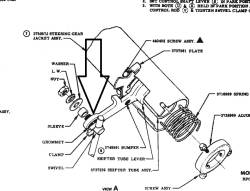 1955-57 Chevy Shift Arm Bushing With Metal Sleeve On Steering Column - Image 2