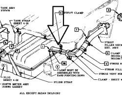 1956-57 Chevy Fuel Tank Filler Neck Trunk Floor Support Loop Bracket - Image 3